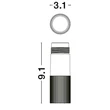 Spot NovaLuce IMAGINE metal, alb, LED, 48V, 2700K, 12W, 875lm - 9492855