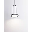 Pendul NovaLuce GEA metal, negru, LED, 3000K, 8W, 560lm - NL-9501207