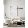 Pendul NovaLuce ETEKEN metal, cristal, argintiu, transparent, LED, 35W, 3900lm, 3000K - NL-9501214