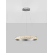 Pendul NovaLuce ETEKEN metal, cristal, argintiu, transparent, LED, 35W, 3900lm, 3000K - NL-9501214