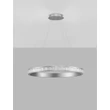Pendul NovaLuce ETEKEN metal, cristal, argintiu, transparent, LED, 45W, 5880lm, 3000K - NL-9501215