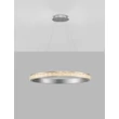 Pendul NovaLuce ETEKEN metal, cristal, argintiu, transparent, LED, 45W, 5880lm, 3000K - NL-9501215