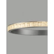 Pendul NovaLuce ETEKEN metal, cristal, argintiu, transparent, LED, 45W, 5880lm, 3000K - NL-9501215
