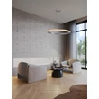 Pendul NovaLuce ETEKEN metal, cristal, argintiu, transparent, LED, 60W, 7407lm, 3000K - NL-9501216