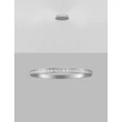 Pendul NovaLuce ETEKEN metal, cristal, argintiu, transparent, LED, 60W, 7407lm, 3000K - NL-9501216