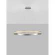 Pendul NovaLuce ETEKEN metal, cristal, argintiu, transparent, LED, 60W, 7407lm, 3000K - NL-9501216