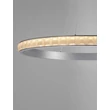 Pendul NovaLuce ETEKEN metal, cristal, argintiu, transparent, LED, 60W, 7407lm, 3000K - NL-9501216