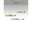 Pendul NovaLuce MOTIF metal, auriu, LED, 3000K, 140W, 7840lm - NL-9530190