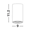 Plafoniera exterioara NovaLuce Emile ciment, sticla, gri, LED, 3000K, 5W, 200lm, IP65 - NL-9540210