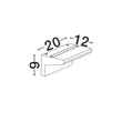 Aplica de perete exterioara NovaLuce LITA ciment, alb, LED, 6W, 660lm, 3000K, IP65 - NL-9540240