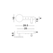 Aplica de perete NovaLuce NOIMA metal, alb, LED, 9W, 3000K, 543 Lm - NL-9540256