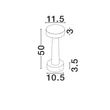 Lampadar exterior NovaLuce CRAM ciment, alb, LED, 5W, 580lm, 3000K, IP65 - NL-9540272