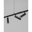 Pendul NovaLuce MANO metal, negru, LED, 13W, 3000K, 391 Lm - NL-9540273