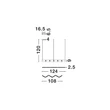Pendul NovaLuce FLUSSO metal, acril, negru, LED, 43W, 3000K, 1290 Lm - NL-9540276