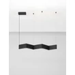 Pendul NovaLuce FLUSSO metal, acril, negru, LED, 43W, 3000K, 1290 Lm - NL-9540276