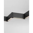 Pendul NovaLuce FLUSSO metal, acril, negru, LED, 43W, 3000K, 1290 Lm - NL-9540276