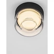 Plafoniera NovaLuce DORIS metal, acril, negru, transparent, LED, 7W, 3000K, 420 Lm - NL-9540279