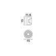 Aplica de perete NovaLuce DORIS metal, acril, negru, transparent, LED, 6W, 3000K, 354 Lm - NL-9540282