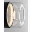 Aplica de perete NovaLuce DORIS metal, acril, negru, transparent, LED, 6W, 3000K, 354 Lm - NL-9540282
