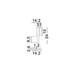 Aplica de perete NovaLuce ARCO metal, negru, LED, 4W, 3000K, 192 Lm - NL-9540286