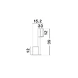 Veioza NovaLuce ARCO metal, negru, LED, 4W, 3000K, 153 Lm - NL-9540289