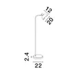 Lampadar NovaLuce GEETI metal, negru, auriu, E14 - NL-9555809