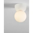 Plafoniera NovaLuce ZERO beton, sticla, alb, opal, G9 - NL-9577014