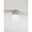 Plafoniera NovaLuce ZERO beton, sticla, gri, opal, G9 - NL-9577015