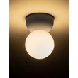 Plafoniera NovaLuce ZERO beton, sticla, gri, opal, G9 - NL-9577015