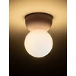 Plafoniera NovaLuce ZERO beton, sticla, rosu, opal, G9 - NL-9577016