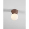 Plafoniera NovaLuce ZERO beton, sticla, rosu, opal, G9 - NL-9577016