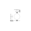 Aplica de perete NovaLuce ALIDA metal, acril, crom, LED, 20W, 3000K, 1000Lm - NL-9580600