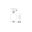 Aplica de perete NovaLuce ALIDA metal, acril, crom, LED, 42W, 2700K, 2100Lm - NL-9580603