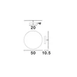 Aplica de perete NovaLuce ALIDA metal, acril, crom, LED, 47W, 3000K, 2350Lm - NL-9580604