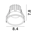 Spot incastrabil NovaLuce LUELA metal, alb, auriu, LED, 3000K, 13W, 965lm - 9580624