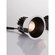 Spot incastrabil NovaLuce LUELA metal, alb, negru, LED, 3000K, 13W, 965lm - 9580625