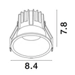 Spot incastrabil NovaLuce LUELA metal, negru, alb, LED, 3000K, 13W, 1040lm - 9580626