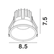 Spot incastrabil NovaLuce LUELA metal, alb, LED, 2700K, 13W, 1140lm - 9580639