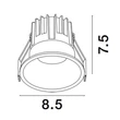 Spot incastrabil NovaLuce LUELA metal, negru, LED, 2700K, 13W, 925lm - 9580640