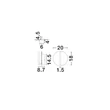 Aplica de perete NovaLuce NALU metal, negru, alb, LED, 15W, 900lm, 3000K - NL-9580680