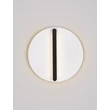 Aplica de perete NovaLuce NALU metal, negru, alb, LED, 20W, 1200lm, 3000K - NL-9580681
