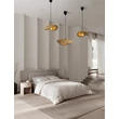 Pendul NovaLuce ADALINE natural, negru, galben, E27 - NL-9586537