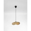 Pendul NovaLuce ADALINE natural, negru, galben, E27 - NL-9586537