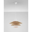 Pendul NovaLuce KAO metal, natural, alb, maro, E27 - NL-9586600