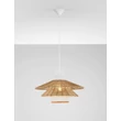 Pendul NovaLuce KAO metal, natural, alb, maro, E27 - NL-9586600