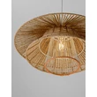 Pendul NovaLuce KAO metal, natural, alb, maro, E27 - NL-9586600