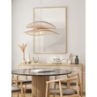 Pendul NovaLuce ARTIC metal, natural, alb, maro, E27 - NL-9586601