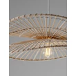 Pendul NovaLuce ARTIC metal, natural, alb, maro, E27 - NL-9586601