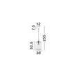 Pendul NovaLuce DENA metal, natural, negru, maro, E27 - NL-9586602