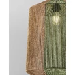 Pendul NovaLuce DENA metal, natural, negru, maro, E27 - NL-9586602